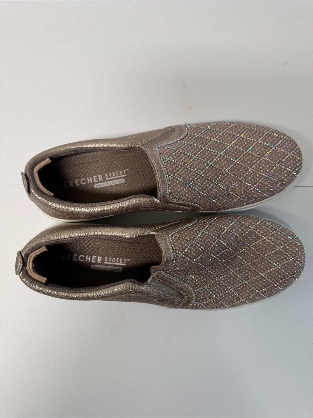 Skechers Street Goldie Diamond Darling Sneakers Size 8.5 - Picture 2 of 13